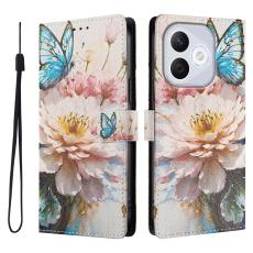  Honor 400 Lite Fodral Med Tryck Blommor / Fj&auml;ril - Teknikhallen.se
