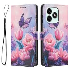  Honor X5c Plus Fodral Med Tryck Rosa Blommor - Teknikhallen.se