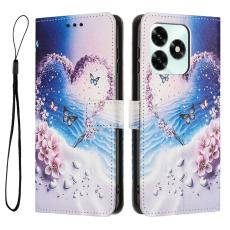  Honor X5c Plus Fodral Med Tryck Hj&auml;rta / Fj&auml;rilar - Teknikhallen.se