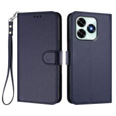  Honor X5c Plus Fodral L&auml;der Bl&aring; - Teknikhallen.se
