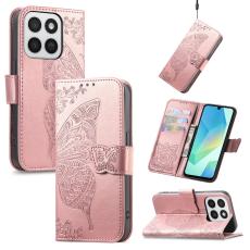  Honor 400 Smart Fodral Med Fj&auml;ril Tryck Ros&eacute;guld - Teknikhallen.se