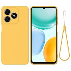  Honor X5c Plus Skal Liquid Silikon Gul - Teknikhallen.se