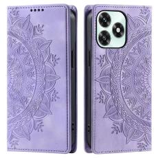  Honor X5c Plus Fodral Flip Mandala L&auml;der Lila - Teknikhallen.se