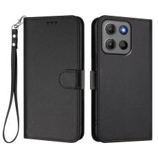  Motorola Moto G15 / G15 Power Fodral L&auml;der Svart - Teknikhallen.se