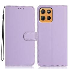  Motorola Moto G15 / G15 Power Fodral L&auml;der Lila - Teknikhallen.se