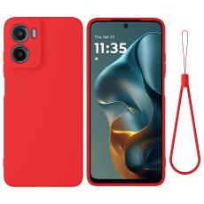  Motorola Moto G06 Power Skal Liquid Silikon R&ouml;d - Teknikhallen.se