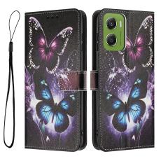  Motorola Moto G06 / G06 Power Fodral Med Tryck Fj&auml;rilar - Teknikhallen.se