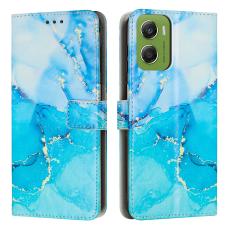  Motorola Moto G06 / G06 Power Fodral l&auml;der Marmor Bl&aring;/Gr&ouml;n - Teknikhallen.se