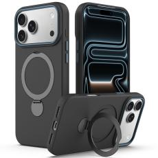  iPhone 17 Pro Max Skal MagSafe Kickstand Hybrid Svart - Teknikhallen.se