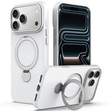 iPhone 17 Pro Max Skal MagSafe Kickstand Hybrid Vit - Teknikhallen.se