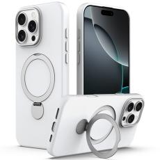  iPhone 16 Pro Max Skal MagSafe Kickstand Hybrid Vit - Teknikhallen.se