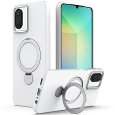 Samsung Galaxy A07 Skal MagSafe Kickstand Hybrid Vit - Teknikhallen.se