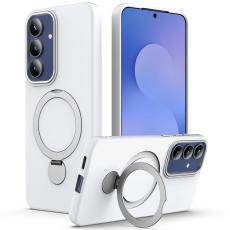  Samsung Galaxy S25 FE Skal MagSafe Kickstand Hybrid Vit - Teknikhallen.se