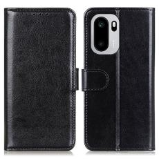  OnePlus 15R Fodral Crazy Horse L&auml;der Svart - Teknikhallen.se