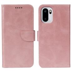  OnePlus 15R Pl&aring;nboksfodral L&auml;der Ros&eacute;guld - Teknikhallen.se