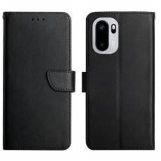  OnePlus 15R Fodral &Auml;kta L&auml;der Svart - Teknikhallen.se