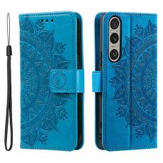  Sony Xperia 1 VII Fodral Mandala L&auml;der Bl&aring; - Teknikhallen.se