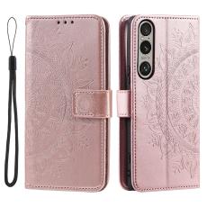  Sony Xperia 1 VII Fodral Mandala L&auml;der Ros&eacute;guld - Teknikhallen.se