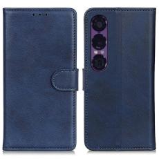  Sony Xperia 1 VII Fodral L&auml;der Bl&aring; - Teknikhallen.se