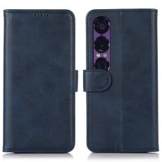  Sony Xperia 1 VII Pl&aring;nboksfodral L&auml;der Bl&aring; - Teknikhallen.se