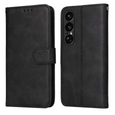  Sony Xperia 1 VII Fodral L&auml;der Svart - Teknikhallen.se