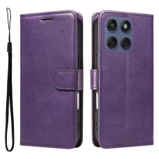  Motorola Edge 60 / 60 Pro / 60 Fusion Fodral L&auml;der Lila - Teknikhallen.se