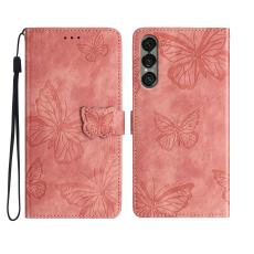  Sony Xperia 1 VII Fodral Fj&auml;ril Tryck Rosa - Teknikhallen.se
