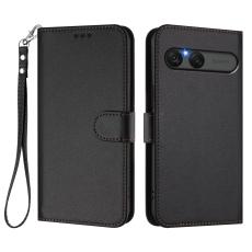  Sony Xperia 10 VII Pl&aring;nboksfodral L&auml;der Svart - Teknikhallen.se