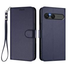  Sony Xperia 10 VII Pl&aring;nboksfodral L&auml;der Bl&aring; - Teknikhallen.se