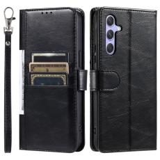  Samsung Galaxy A27 Fodral L&auml;der Svart - Teknikhallen.se