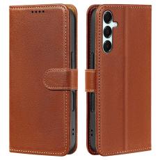  Samsung Galaxy A27 Pl&aring;nboksfodral L&auml;der Brun - Teknikhallen.se