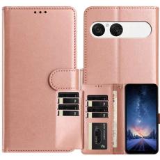  Sony Xperia 10 VII Fodral Multifunktionellt L&auml;der Ros&eacute;guld - Teknikhallen.se