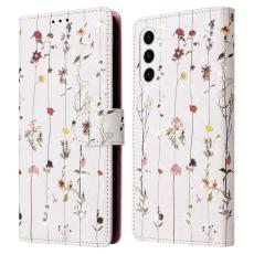  Samsung Galaxy S26 Plus Fodral RFID L&auml;der Sm&aring; Blommor - Teknikhallen.se