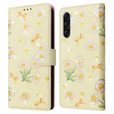  Samsung Galaxy A37 5G Fodral RFID L&auml;der Yellow Daisy - Teknikhallen.se