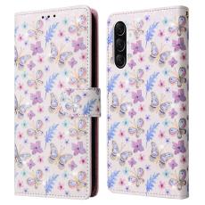  Samsung Galaxy A57 5G Fodral RFID L&auml;der Fj&auml;rilar/Blommor - Teknikhallen.se