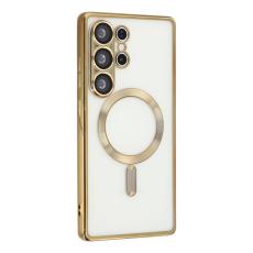  Samsung Galaxy S26 Ultra Skal MagSafe Electroplated TPU Guld - Teknikhallen.se