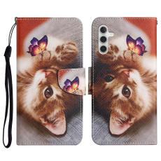  Samsung Galaxy S26 Fodral Med Tryck Katt / Fj&auml;ril - Teknikhallen.se