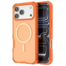  iPhone 17 Pro Max Skal MagSafe Shockproof Hybrid Orange - Teknikhallen.se