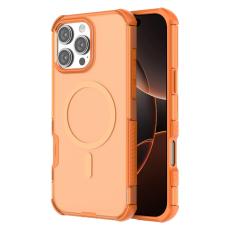  iPhone 16 Pro Max Skal MagSafe Shockproof Hybrid Orange - Teknikhallen.se