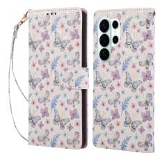  Samsung Galaxy S26 Ultra Fodral RFID L&auml;der Fj&auml;rilar / Blommor - Teknikhallen.se