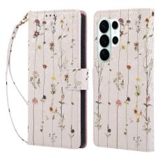  Samsung Galaxy S26 Ultra Fodral RFID L&auml;der Sm&aring; Blommor - Teknikhallen.se