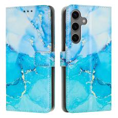  Samsung Galaxy A37 5G Fodral L&auml;der Marmor Bl&aring; / Gr&ouml;n - Teknikhallen.se