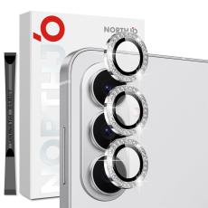 NORTHJO NORTHJO Samsung Galaxy S26 Linsskydd Strass Silver - Teknikhallen.se