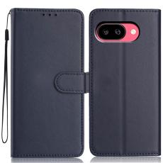  Google Pixel 10a Fodral L&auml;der M&ouml;rk Bl&aring; - Teknikhallen.se