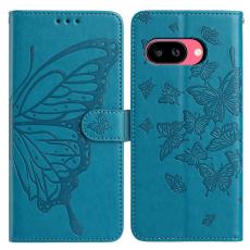  Google Pixel 10a Fodral Med Fj&auml;ril Tryck Bl&aring; - Teknikhallen.se