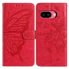  Google Pixel 10a Fodral Med Fj&auml;ril Tryck R&ouml;d - Teknikhallen.se