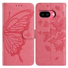  Google Pixel 10a Fodral Med Fj&auml;ril Tryck Rosa - Teknikhallen.se