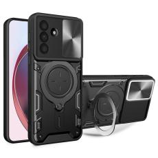  Samsung Galaxy A37 5G Skal CamShield Kickstand Hybrid Svart - Teknikhallen.se