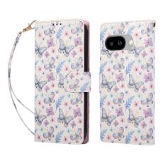  Google Pixel 10a Fodral RFID L&auml;der Fj&auml;rilar / Blommor - Teknikhallen.se