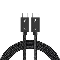  2m Thunderbolt 5 Kabel USB-C 240W 8K / 60Hz PD Svart - Teknikhallen.se